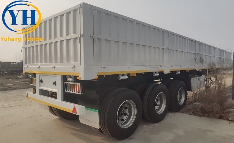 Triaxle Side Boards Trailer will be sent to Uganda-YUHANG VEHICLE Triaxle Side Boards Trailer will be sent to Uganda-YUHANG VEHICLE