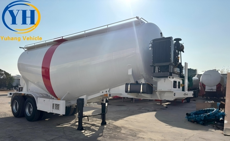 2 Axle Bulk Cement Trailer will be sent to Mali-YUHANG VEHICLE 2 Axle Bulk Cement Trailer will be sent to Mali-YUHANG VEHICLE