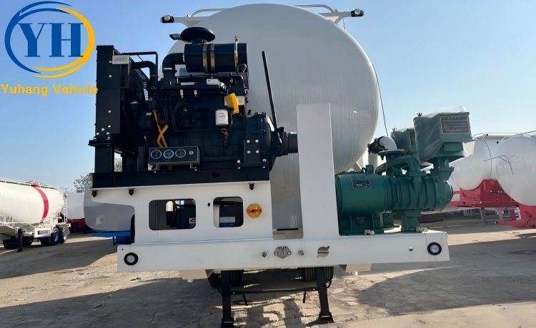 2 Axle Bulk Cement Trailer will be sent to Mali-YUHANG VEHICLE 2 Axle Bulk Cement Trailer will be sent to Mali-YUHANG VEHICLE