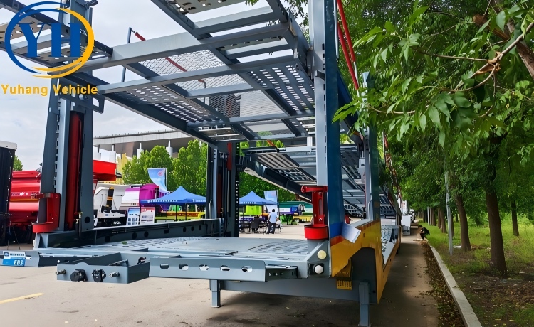 2 Axle Car Transport Trailer will be sent to Rwanda-YUHANG VEHICLE 2 Axle Car Transport Trailer will be sent to Rwanda-YUHANG VEHICLE