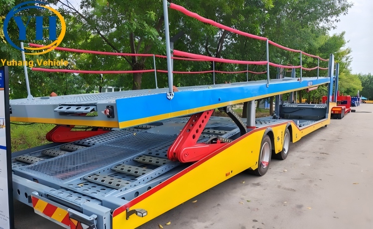 2 Axle Car Transport Trailer will be sent to Rwanda-YUHANG VEHICLE 2 Axle Car Transport Trailer will be sent to Rwanda-YUHANG VEHICLE