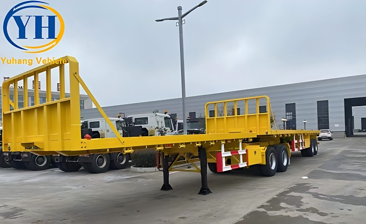 2 Axle Superlink Flatbed Trailer will be sent to Nigeria-YUHANG VEHICLE 2 Axle Superlink Flatbed Trailer will be sent to Nigeria-YUHANG VEHICLE