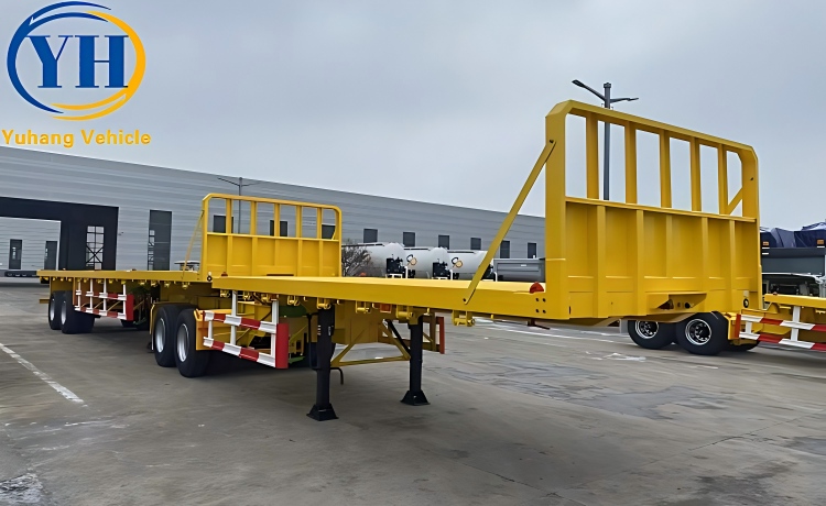 2 Axle Superlink Flatbed Trailer will be sent to Nigeria-YUHANG VEHICLE 2 Axle Superlink Flatbed Trailer will be sent to Nigeria-YUHANG VEHICLE