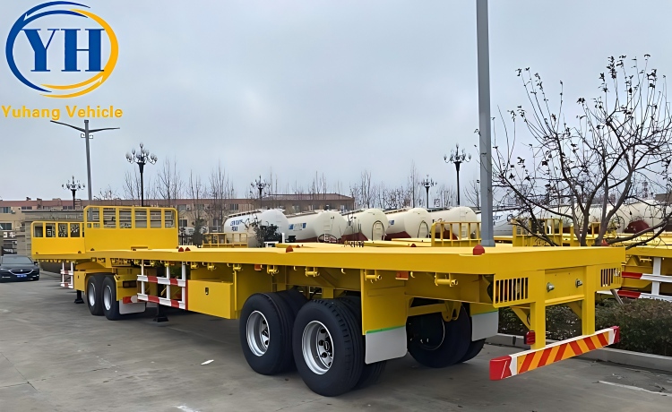 2 Axle Superlink Flatbed Trailer will be sent to Nigeria-YUHANG VEHICLE 2 Axle Superlink Flatbed Trailer will be sent to Nigeria-YUHANG VEHICLE