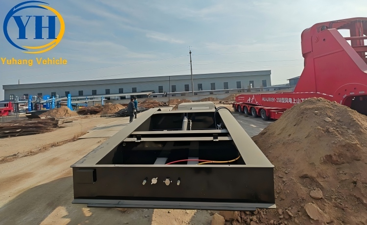 3 Axle RGN Lowboy Trailer for Sale in Mexico-YUHANG VEHICLE 3 Axle RGN Lowboy Trailer for Sale in Mexico-YUHANG VEHICLE