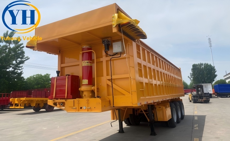 Tri Axle 80 Ton Dump Tractor Trailer is ready to be shipped to Angola-YUHANG VEHICLE Tri Axle 80 Ton Dump Tractor Trailer is ready to be shipped to Angola-YUHANG VEHICLE