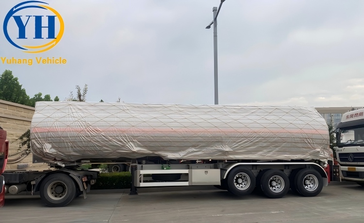 50000 Liters Oil Tanker Semi Trailer will be sent to Laos-YUHANG VEHICLE 50000 Liters Oil Tanker Semi Trailer will be sent to Laos-YUHANG VEHICLE