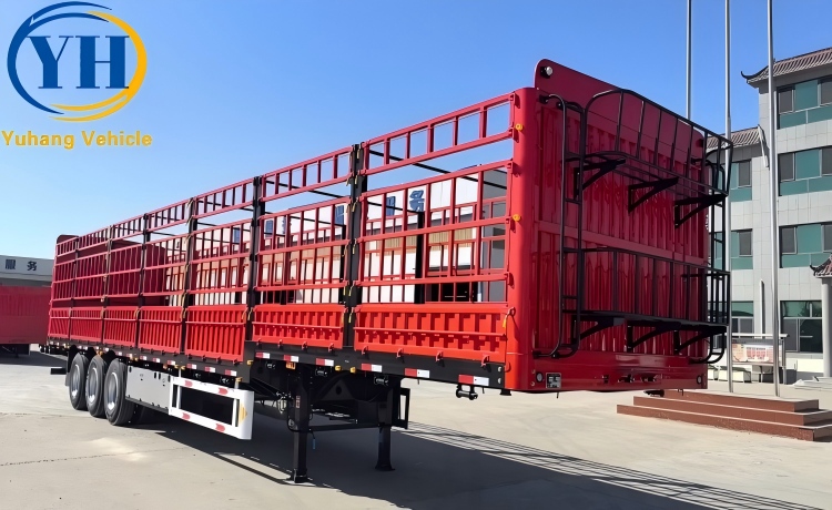60 Ton Fence Cargo Trailer will be sent to Zambia-YUHANG VEHICLE 60 Ton Fence Cargo Trailer will be sent to Zambia-YUHANG VEHICLE