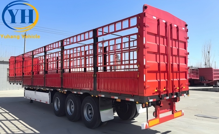 60 Ton Fence Cargo Trailer will be sent to Zambia-YUHANG VEHICLE 60 Ton Fence Cargo Trailer will be sent to Zambia-YUHANG VEHICLE