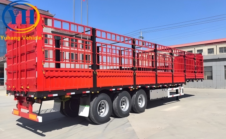 60 Ton Fence Cargo Trailer will be sent to Zambia-YUHANG VEHICLE 60 Ton Fence Cargo Trailer will be sent to Zambia-YUHANG VEHICLE