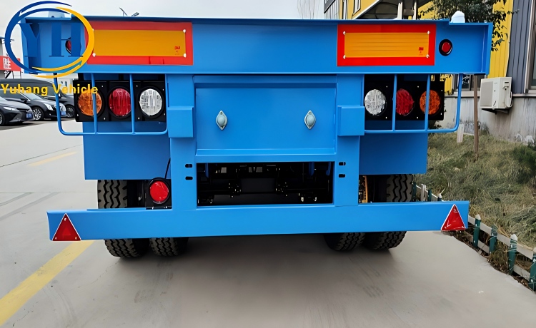 Triple Axle Flatbed Container Trailer will be shipped to Costa Rica-YUHANG VEHICLE Triple Axle Flatbed Container Trailer will be shipped to Costa Rica-YUHANG VEHICLE
