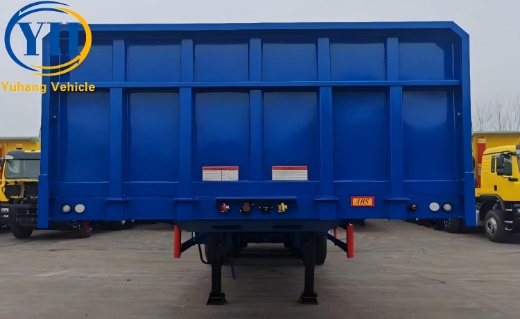 3 Axle Drop Side Wall Trailer will be sent to Namibia-YUHANG VEHICLE 3 Axle Drop Side Wall Trailer will be sent to Namibia-YUHANG VEHICLE