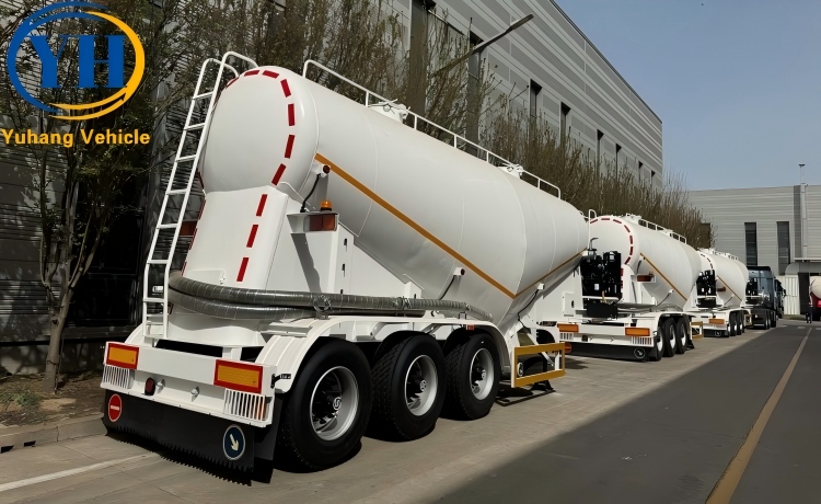 3 Axle Pneumatic Sand Tanker Trailer for Sale In Saudi Arabia-YUHANG VEHICLE 3 Axle Pneumatic Sand Tanker Trailer for Sale In Saudi Arabia-YUHANG VEHICLE