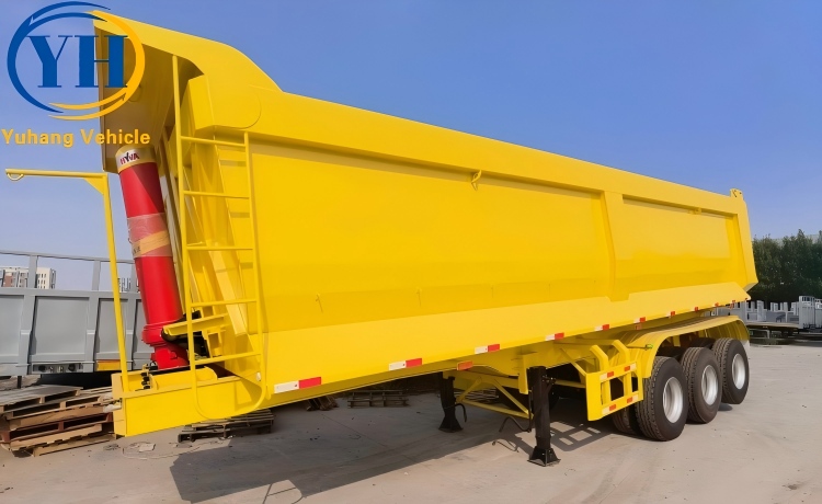 38 Cubic Tipper Semi Trailer will be sent to Mexico-YUHANG VEHICLE 38 Cubic Tipper Semi Trailer will be sent to Mexico-YUHANG VEHICLE