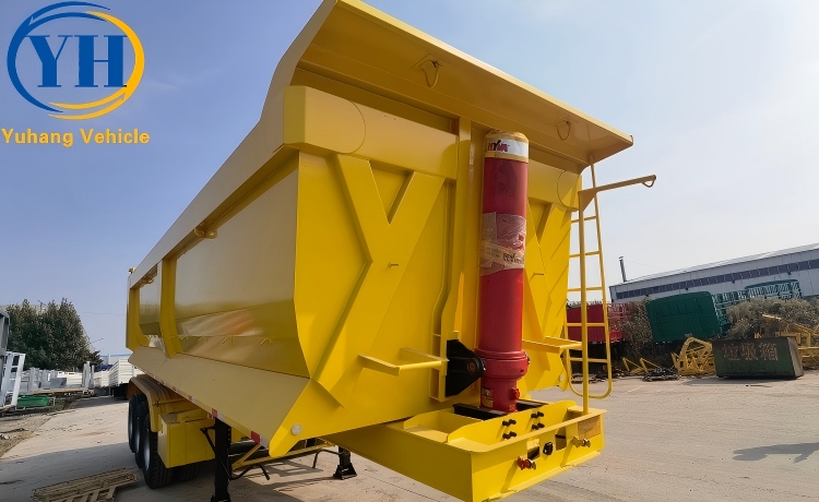 38 Cubic Tipper Semi Trailer will be sent to Mexico-YUHANG VEHICLE 38 Cubic Tipper Semi Trailer will be sent to Mexico-YUHANG VEHICLE