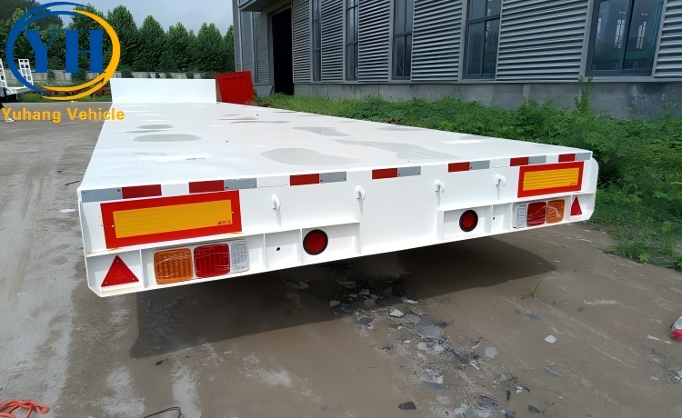 4 Axle Lowbed Trailer with Air Suspension for Sale In Kenya-YUHANG VEHICLE 4 Axle Lowbed Trailer with Air Suspension for Sale In Kenya-YUHANG VEHICLE