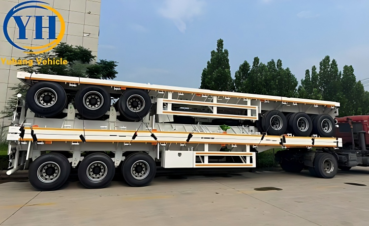 40 Feet Semi Flatbed Trailer will be shipped to Zambia-YUHANG VEHICLE 40 Feet Semi Flatbed Trailer will be shipped to Zambia-YUHANG VEHICLE