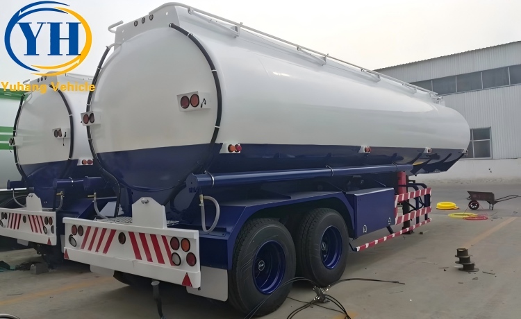 2 Axle Oil Tanker Trailer with Bogie Suspension will be sent to Nigeria-YUHANG VEHICLE 2 Axle Oil Tanker Trailer with Bogie Suspension will be sent to Nigeria-YUHANG VEHICLE