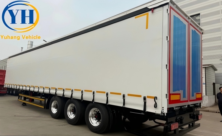 40Ft Side Curtain Trailer will be sent to Russia-YUHANG VEHICLE 40Ft Side Curtain Trailer will be sent to Russia-YUHANG VEHICLE