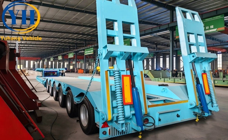 6 Axle Removable Gooseneck Trailer will be sent to Sierra Leone-YUHANG VEHICLE 6 Axle Removable Gooseneck Trailer will be sent to Sierra Leone-YUHANG VEHICLE