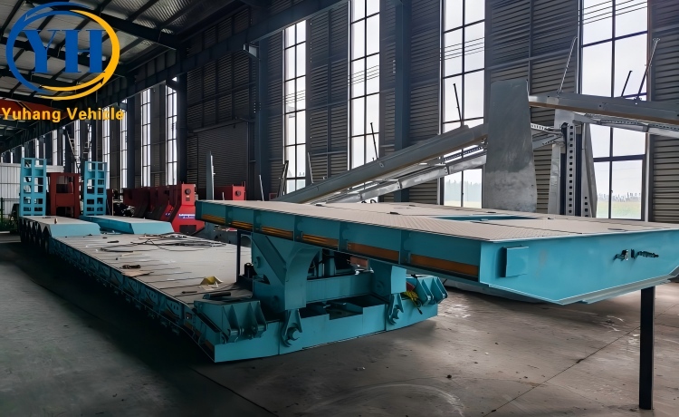 6 Axle Removable Gooseneck Trailer will be sent to Sierra Leone-YUHANG VEHICLE 6 Axle Removable Gooseneck Trailer will be sent to Sierra Leone-YUHANG VEHICLE