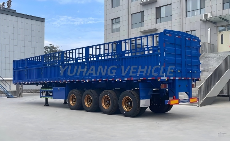 4 Axle 100 Ton Fence Truck Trailer will be sent to Bahamas-YUHANG VEHICLE 4 Axle 100 Ton Fence Truck Trailer will be sent to Bahamas-YUHANG VEHICLE