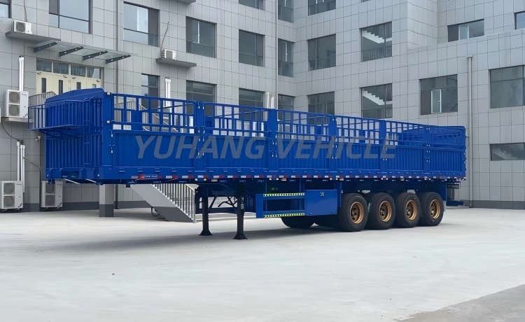 4 Axle 100 Ton Fence Truck Trailer will be sent to Bahamas-YUHANG VEHICLE 4 Axle 100 Ton Fence Truck Trailer will be sent to Bahamas-YUHANG VEHICLE
