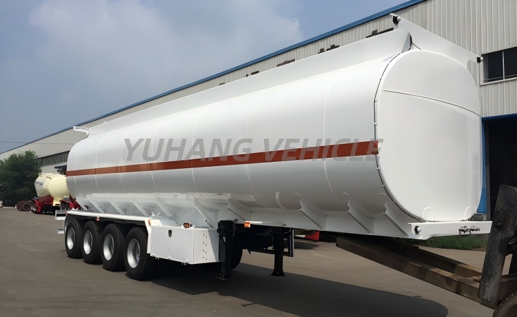 4 Axle 50000 Liter Fuel Tanker Trailer will be sent to Kenya-YUHANG VEHICLE 4 Axle 50000 Liter Fuel Tanker Trailer will be sent to Kenya-YUHANG VEHICLE