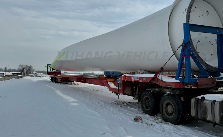 Good Price 5 Axle Wind Turbine Transport Trailer will be sent to Mexico-YUHANG VEHICLE Good Price 5 Axle Wind Turbine Transport Trailer will be sent to Mexico-YUHANG VEHICLE