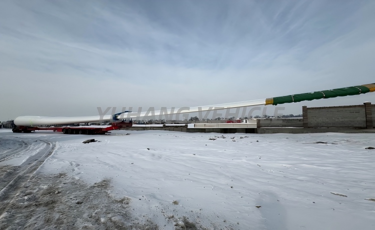 Good Price 5 Axle Wind Turbine Transport Trailer will be sent to Mexico-YUHANG VEHICLE Good Price 5 Axle Wind Turbine Transport Trailer will be sent to Mexico-YUHANG VEHICLE