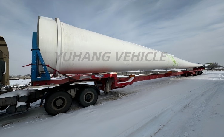 Good Price 5 Axle Wind Turbine Transport Trailer will be sent to Mexico-YUHANG VEHICLE Good Price 5 Axle Wind Turbine Transport Trailer will be sent to Mexico-YUHANG VEHICLE