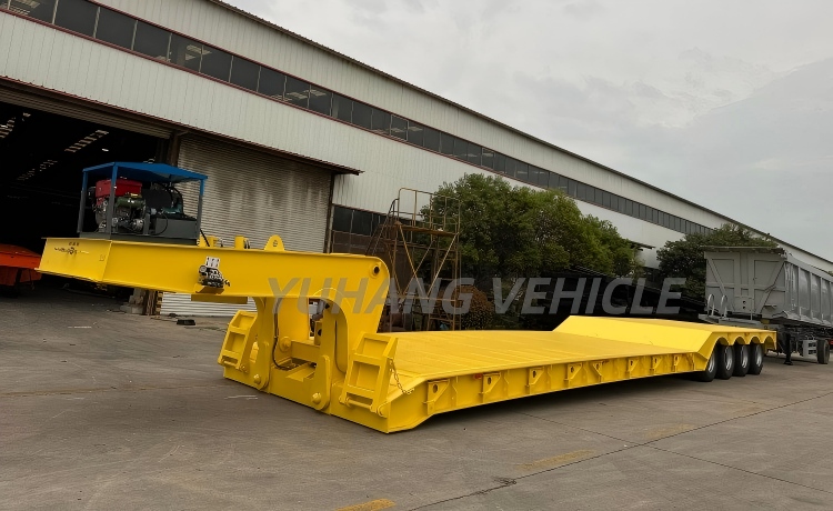 80 Ton Gooseneck Removable Trailer will be shipped to Jamaica-YUHANG VEHICLE 80 Ton Gooseneck Removable Trailer will be shipped to Jamaica-YUHANG VEHICLE