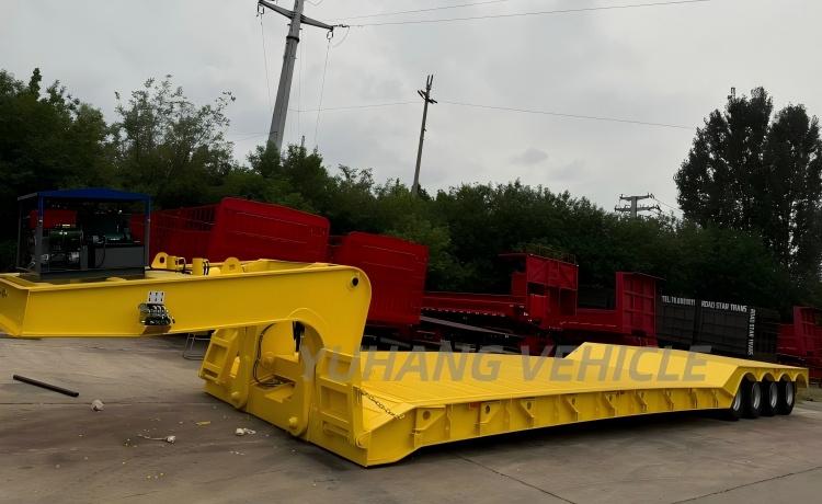 80 Ton Gooseneck Removable Trailer will be shipped to Jamaica-YUHANG VEHICLE 80 Ton Gooseneck Removable Trailer will be shipped to Jamaica-YUHANG VEHICLE