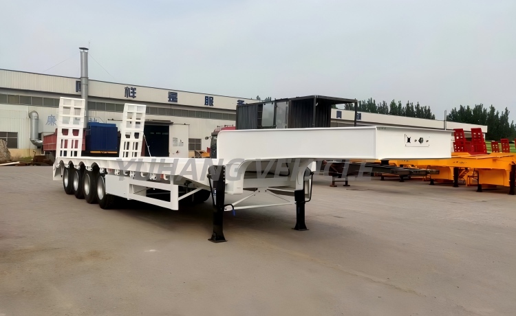 80 Ton Semi Lowbed Trailer will be sent to Nigeria-YUHANG VEHICLE 80 Ton Semi Lowbed Trailer will be sent to Nigeria-YUHANG VEHICLE