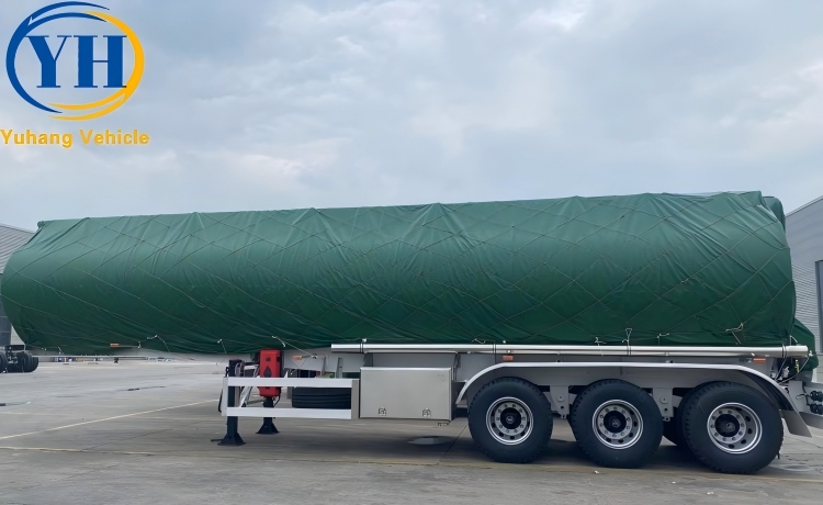 40000 Liter Aluminum Alloy Tanker Semi Trailer will be sent to Ghana-YUHANG VEHICLE 40000 Liter Aluminum Alloy Tanker Semi Trailer will be sent to Ghana-YUHANG VEHICLE