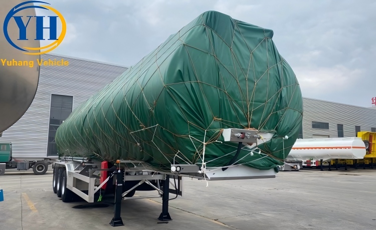 40000 Liter Aluminum Alloy Tanker Semi Trailer will be sent to Ghana-YUHANG VEHICLE 40000 Liter Aluminum Alloy Tanker Semi Trailer will be sent to Ghana-YUHANG VEHICLE