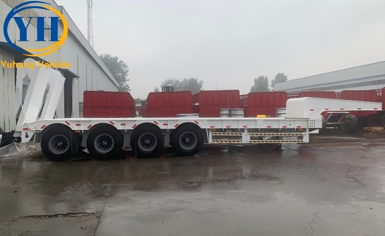 80 Ton Semi Lowbed Trailer will be sent to Nigeria-YUHANG VEHICLE 80 Ton Semi Lowbed Trailer will be sent to Nigeria-YUHANG VEHICLE
