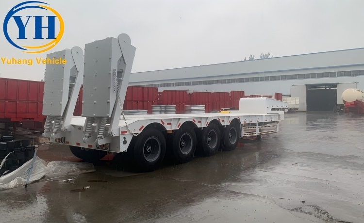 80 Ton Semi Lowbed Trailer will be sent to Nigeria-YUHANG VEHICLE 80 Ton Semi Lowbed Trailer will be sent to Nigeria-YUHANG VEHICLE