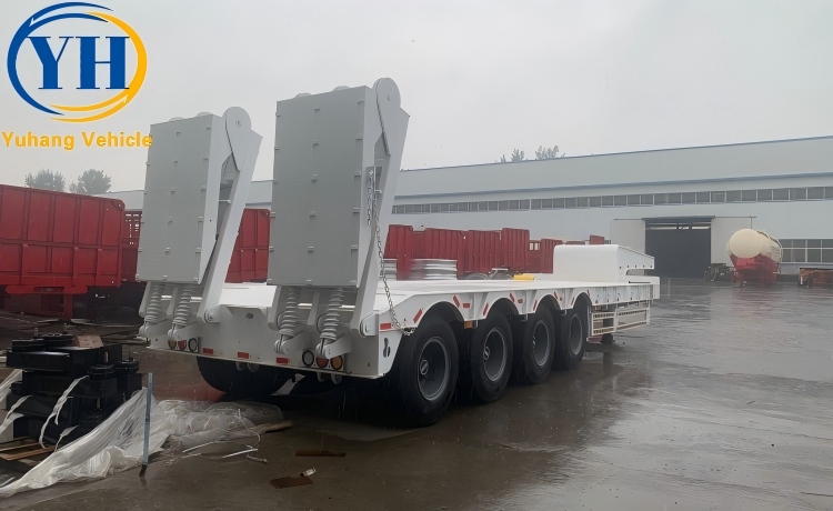 80 Ton Semi Lowbed Trailer will be sent to Nigeria-YUHANG VEHICLE 80 Ton Semi Lowbed Trailer will be sent to Nigeria-YUHANG VEHICLE