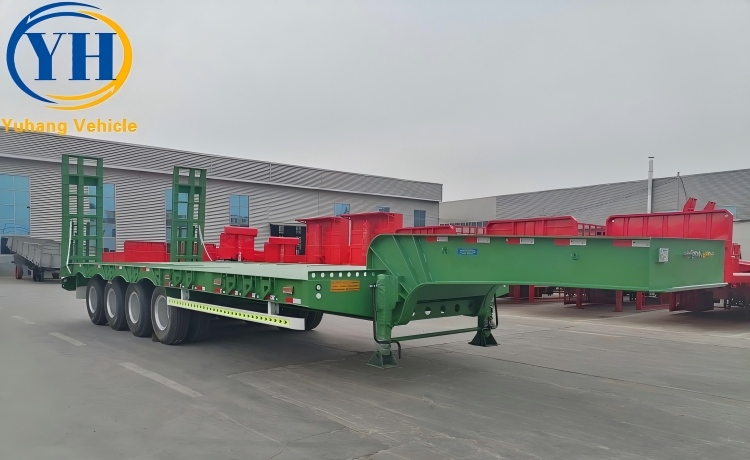Four Axle Low Deck Trailer will be sent to Senegal-YUHANG VEHICLE Four Axle Low Deck Trailer will be sent to Senegal-YUHANG VEHICLE