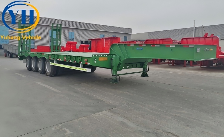 Four Axle Low Deck Trailer will be sent to Senegal-YUHANG VEHICLE Four Axle Low Deck Trailer will be sent to Senegal-YUHANG VEHICLE