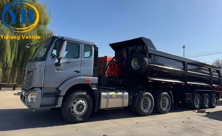 Tri Axle 50 Ton Dump Trailer will be sent to Tanzania-YUHANG VEHICLE Tri Axle 50 Ton Dump Trailer will be sent to Tanzania-YUHANG VEHICLE