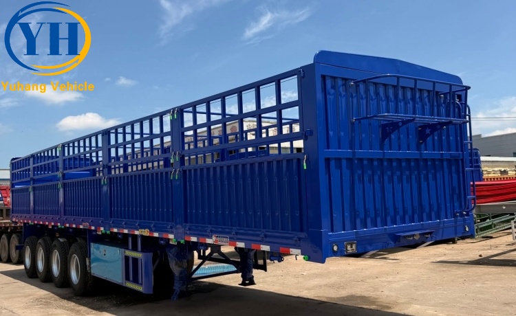 4 Axle Fence Semi Trailer will be sent to Zambia-YUHANG VEHICLE 4 Axle Fence Semi Trailer will be sent to Zambia-YUHANG VEHICLE