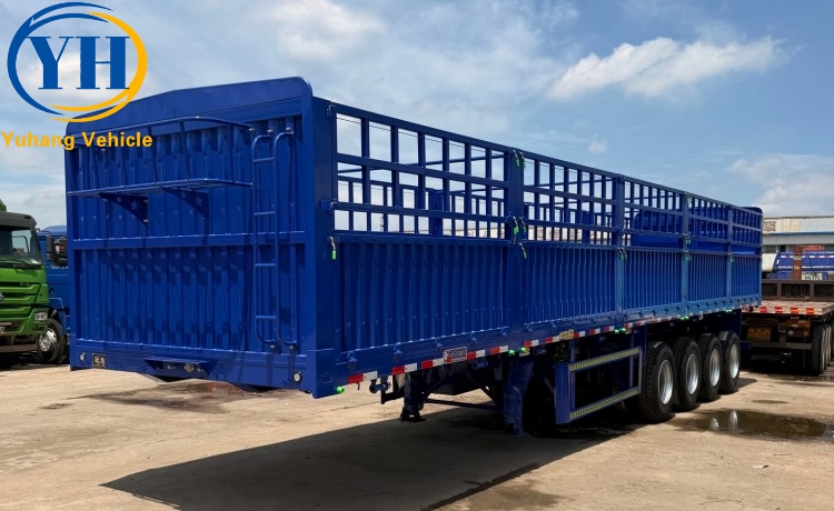 4 Axle Fence Semi Trailer will be sent to Zambia-YUHANG VEHICLE 4 Axle Fence Semi Trailer will be sent to Zambia-YUHANG VEHICLE