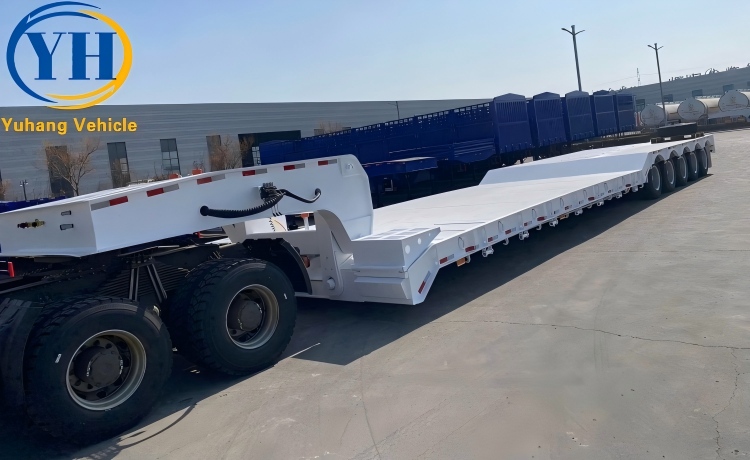 5 Axle 120 Ton Detachable Gooseneck Trailer will be sent to Guyana-YUHANG VEHICLE 5 Axle 120 Ton Detachable Gooseneck Trailer will be sent to Guyana-YUHANG VEHICLE