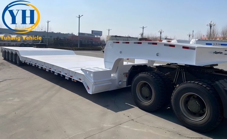 5 Axle 120 Ton Detachable Gooseneck Trailer will be sent to Guyana-YUHANG VEHICLE 5 Axle 120 Ton Detachable Gooseneck Trailer will be sent to Guyana-YUHANG VEHICLE