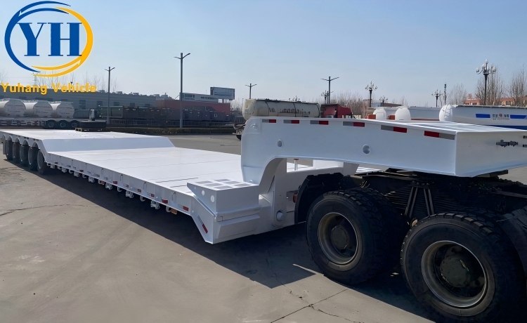 5 Axle 120 Ton Detachable Gooseneck Trailer will be sent to Guyana-YUHANG VEHICLE 5 Axle 120 Ton Detachable Gooseneck Trailer will be sent to Guyana-YUHANG VEHICLE