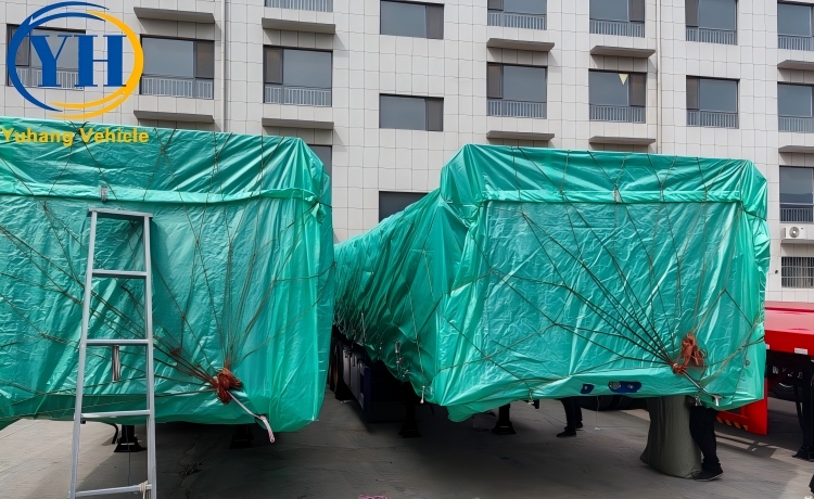 60 Ton Sidewall Trailer will be shipped to Malawi-YUHANG VEHICLE 60 Ton Sidewall Trailer will be shipped to Malawi-YUHANG VEHICLE