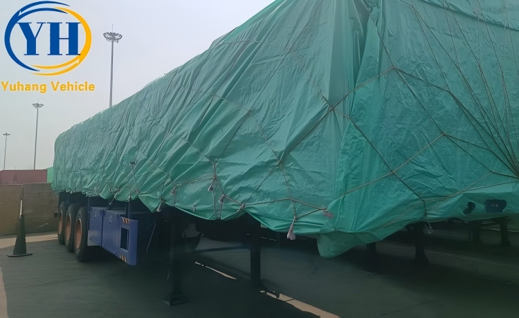 60 Ton Sidewall Trailer will be shipped to Malawi-YUHANG VEHICLE 60 Ton Sidewall Trailer will be shipped to Malawi-YUHANG VEHICLE