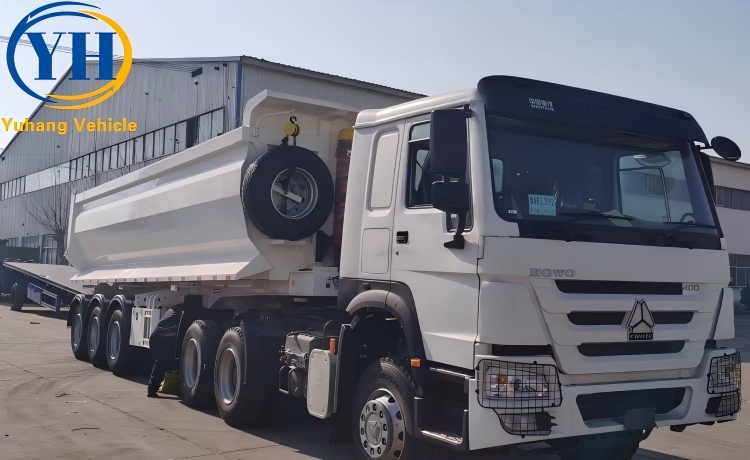 60 Ton Tipper Semi Trailer will be sent to Guinea-YUHANG VEHICLE 60 Ton Tipper Semi Trailer will be sent to Guinea-YUHANG VEHICLE